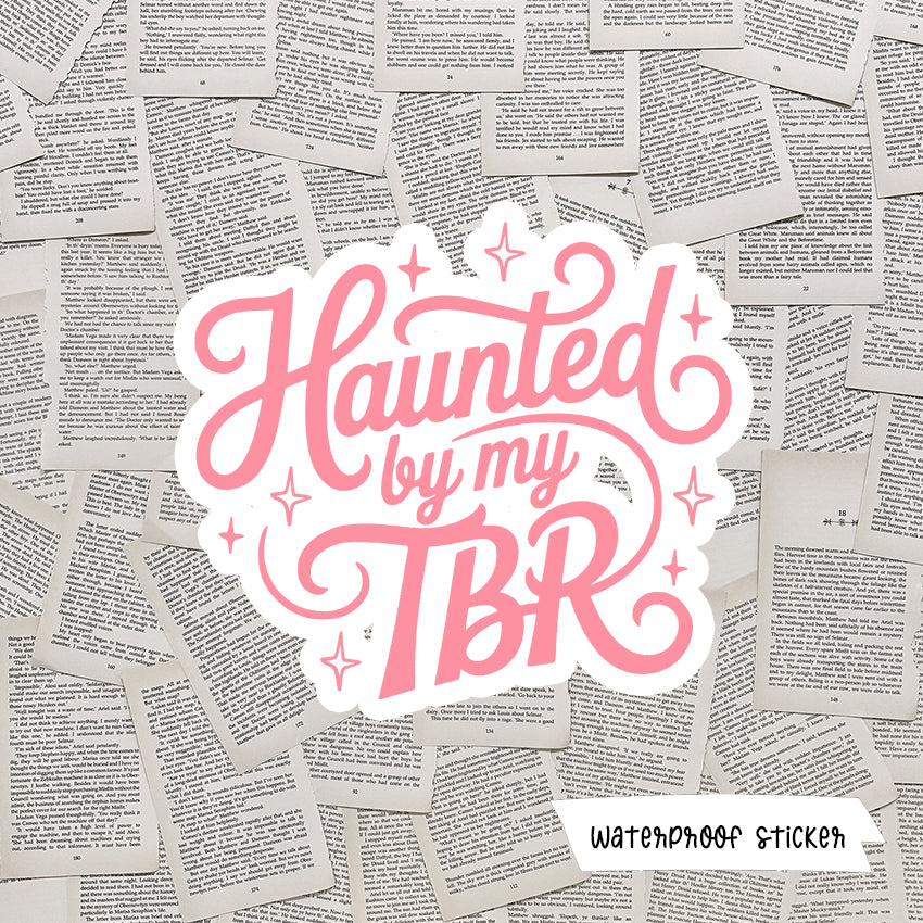 Haunted By My TBR Vinyl Sticker