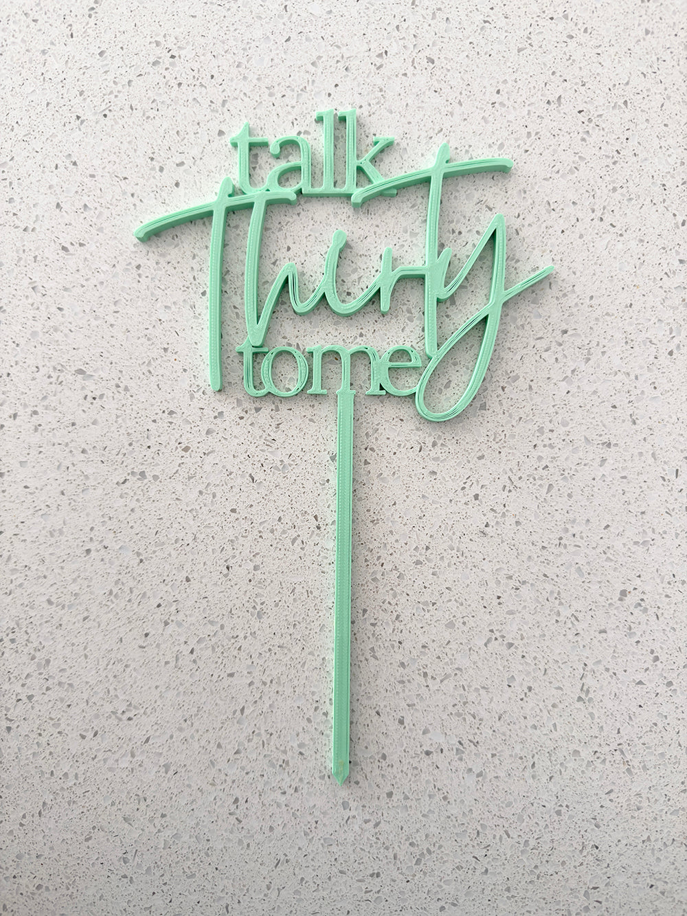 Custom 3D Printed Cake / Cupcake Topper