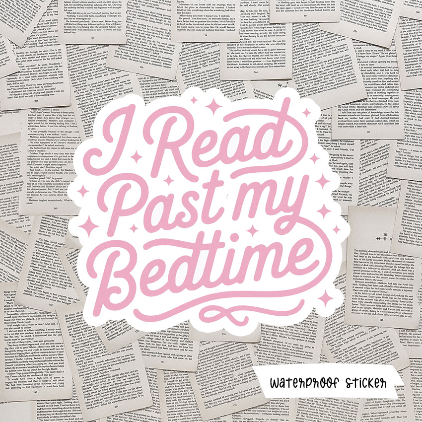 I Read Past My Bedtime Vinyl Sticker