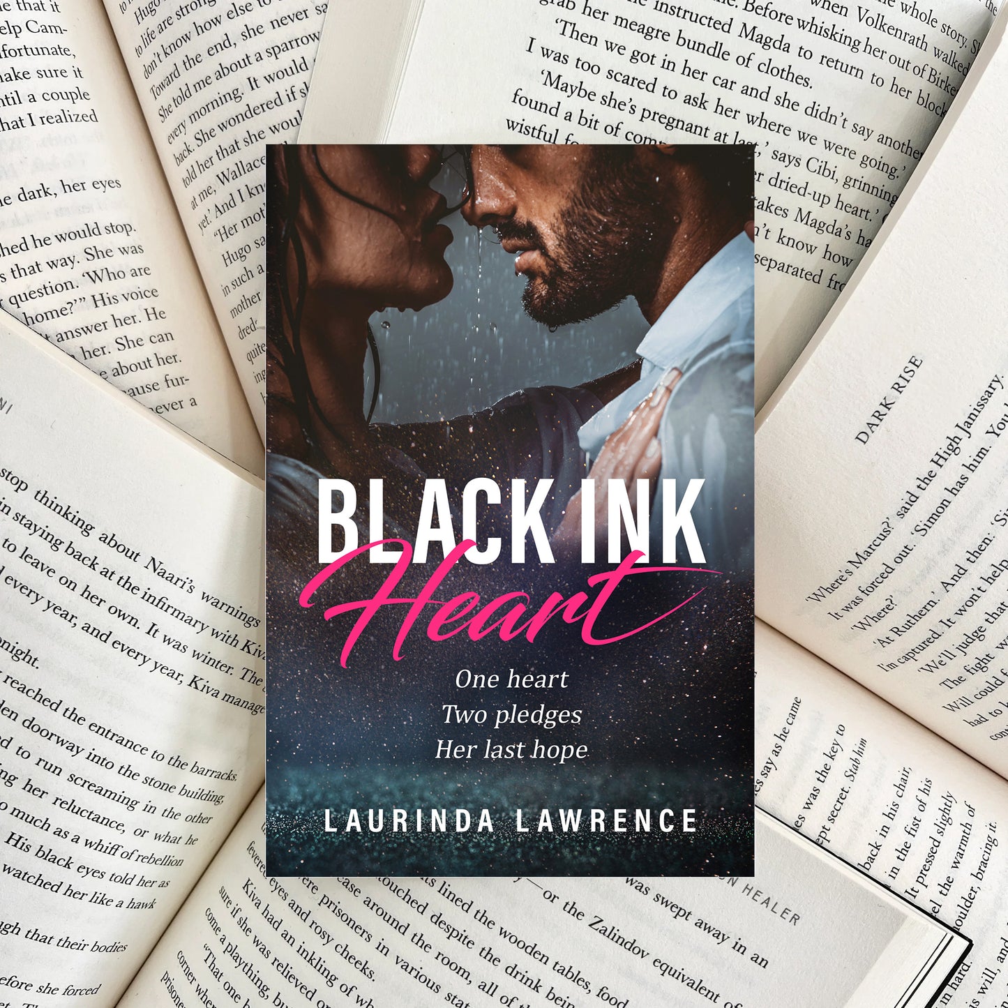 Black Ink Heart By Laurinda Lawrence (NEW)