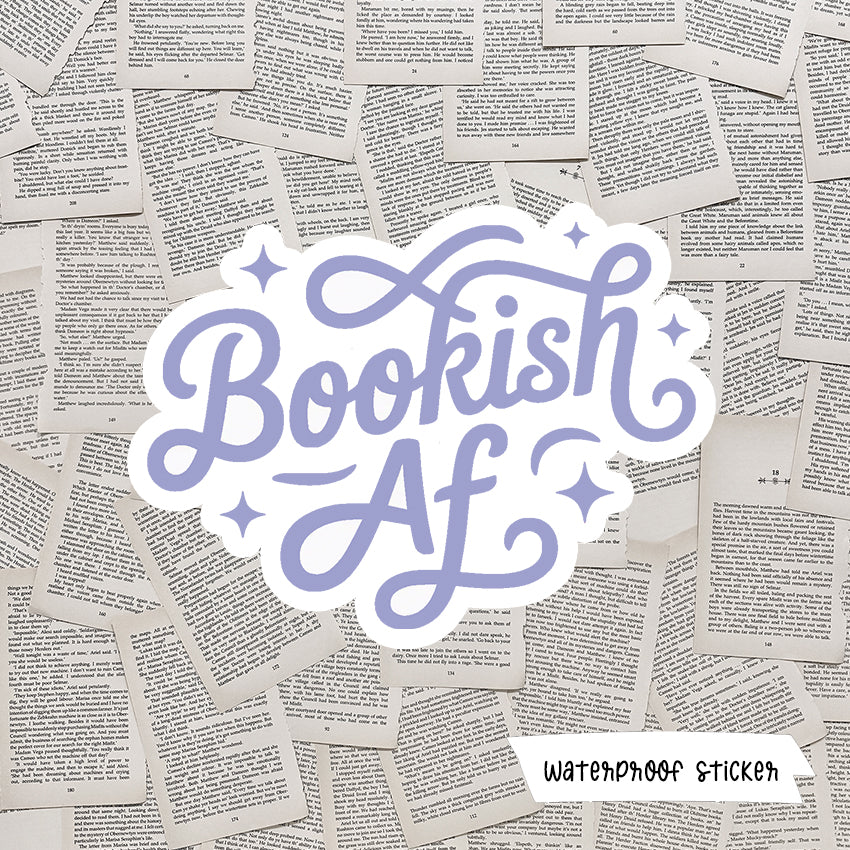 Bookish AF Vinyl Sticker