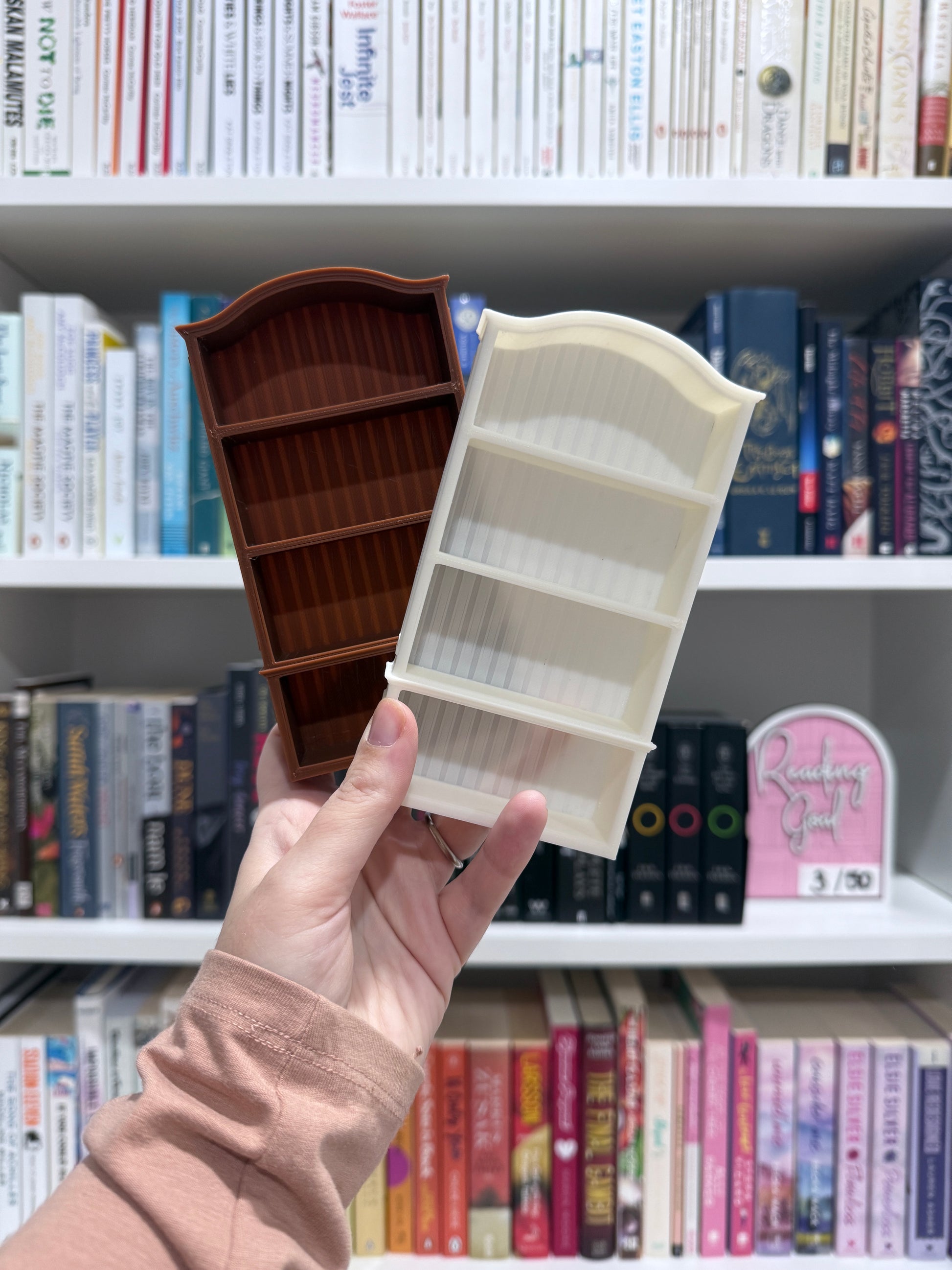 3D Printed Mini Bookshelf & Books - The Albright Library