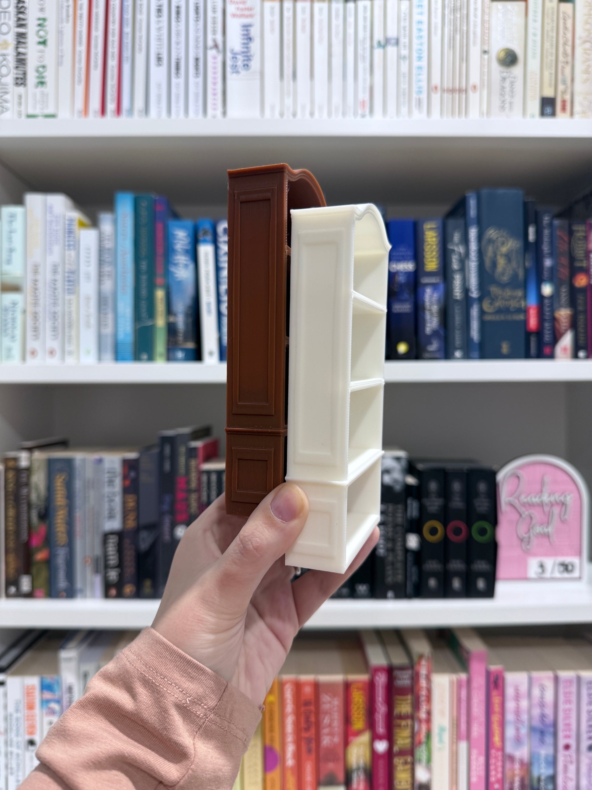 3D Printed Mini Bookshelf & Books - The Albright Library
