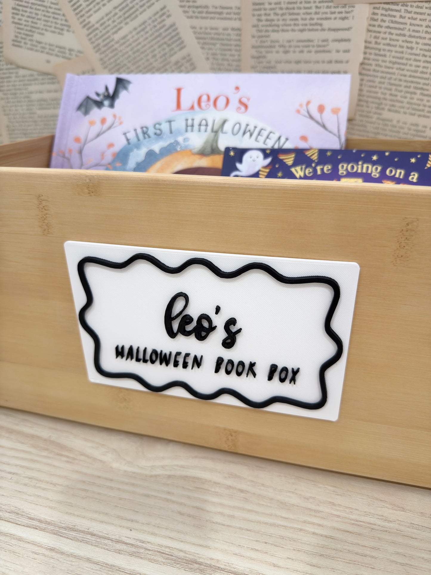 *Custom 3D Printed Box Crate Plaque