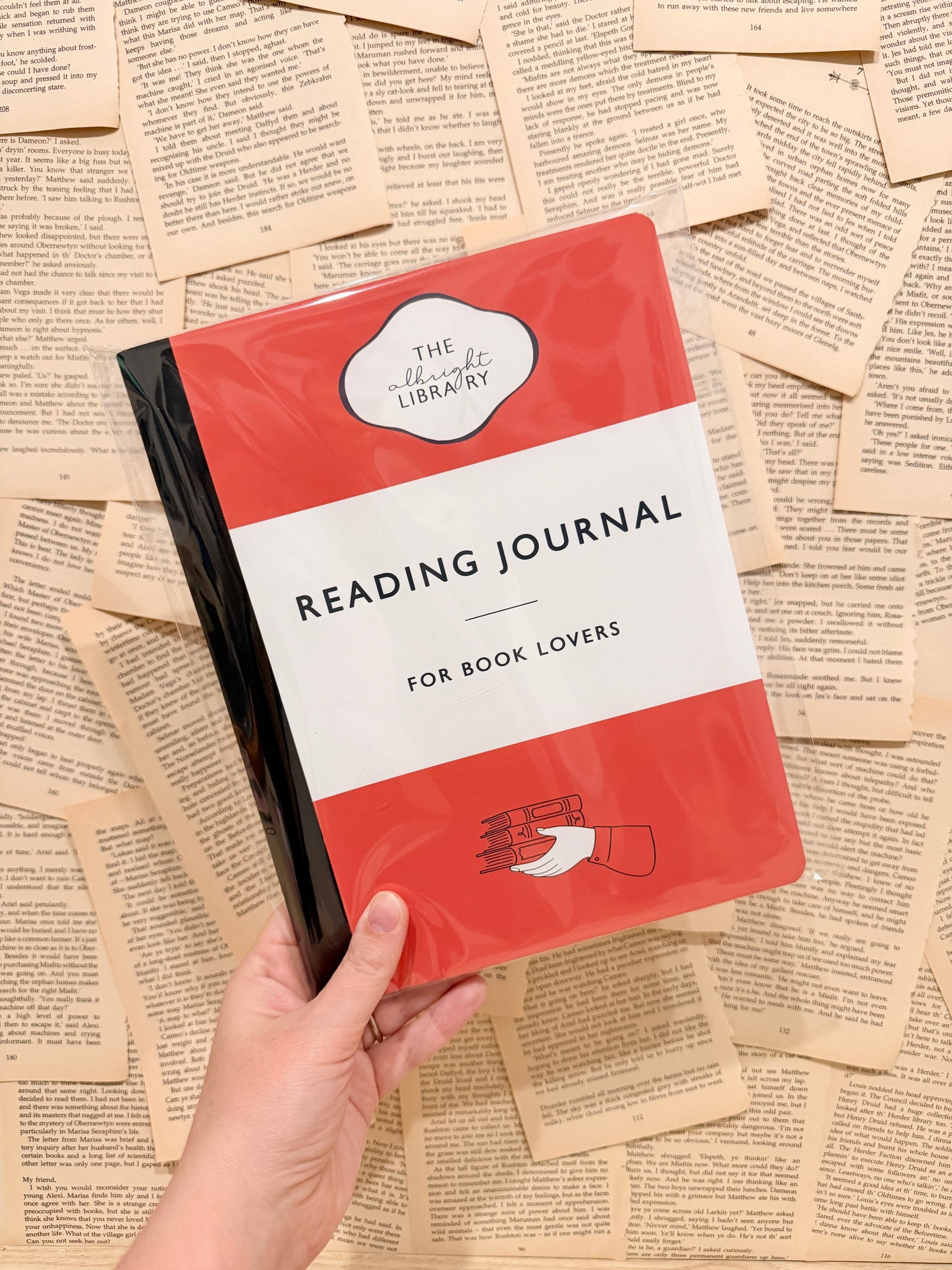 Reading Journal Large Lined Notebook