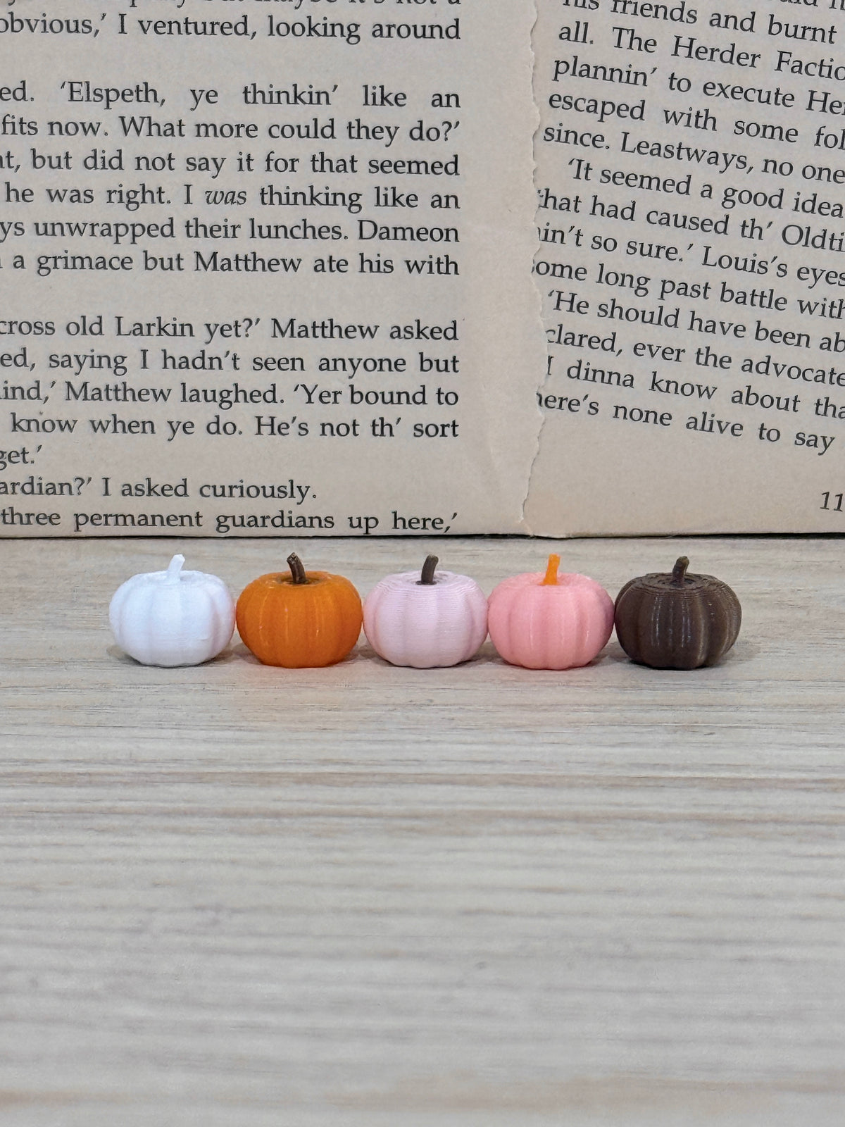 Mini Bookcase Pumpkin Decor