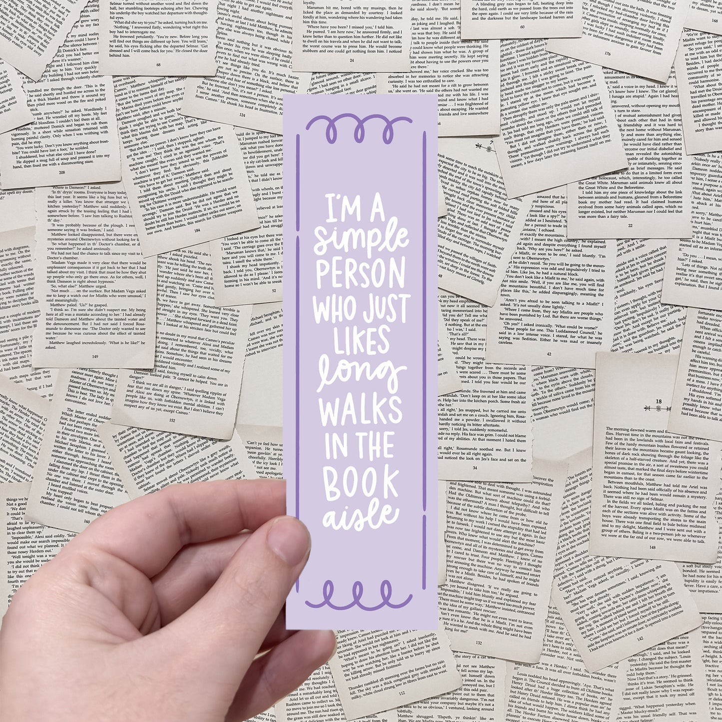 Long Walks In The Book Aisle BOOKMARK