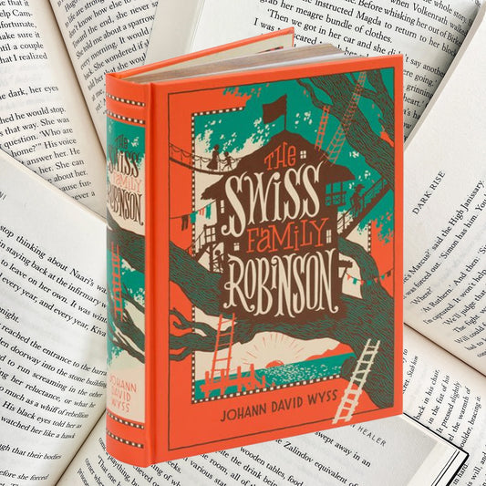 The Swiss Family Robinson By Johann David Wyss LEATHER HARDBACK (SECOND-HAND)