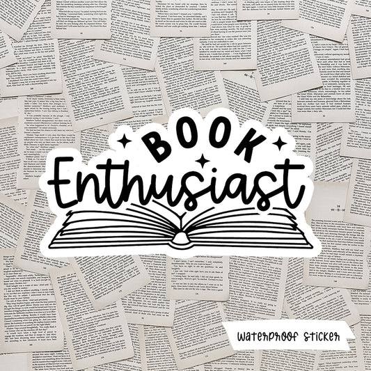 Book Enthusiast Vinyl Sticker