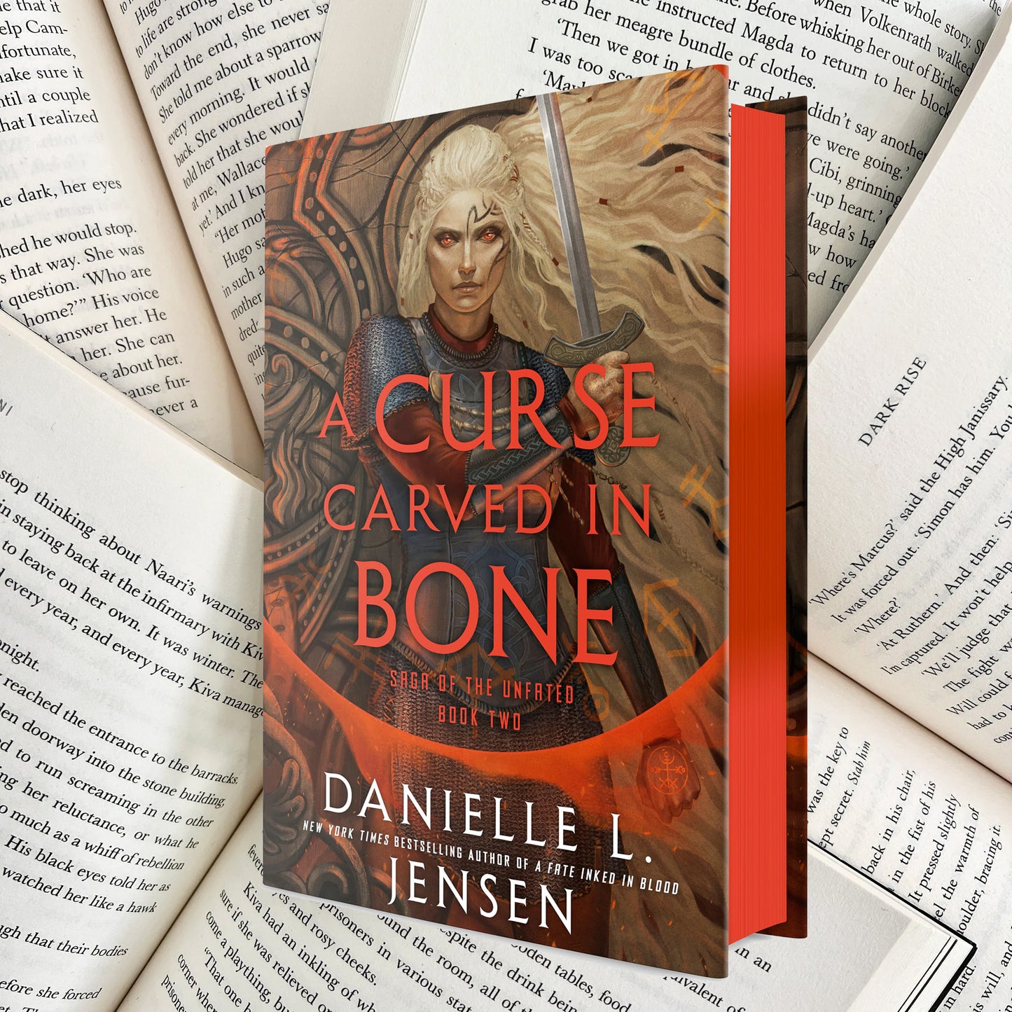 A Curse Carved in Bone By Danielle L. Jensen SIGNED SPECIAL EDITION (NEW)