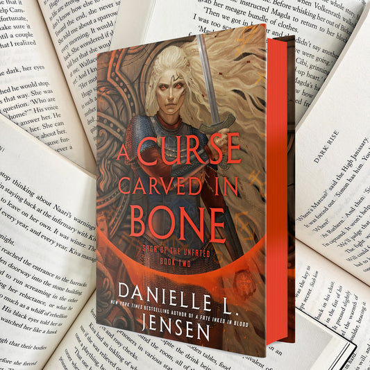 A Curse Carved in Bone By Danielle L. Jensen SIGNED SPECIAL EDITION (NEW)