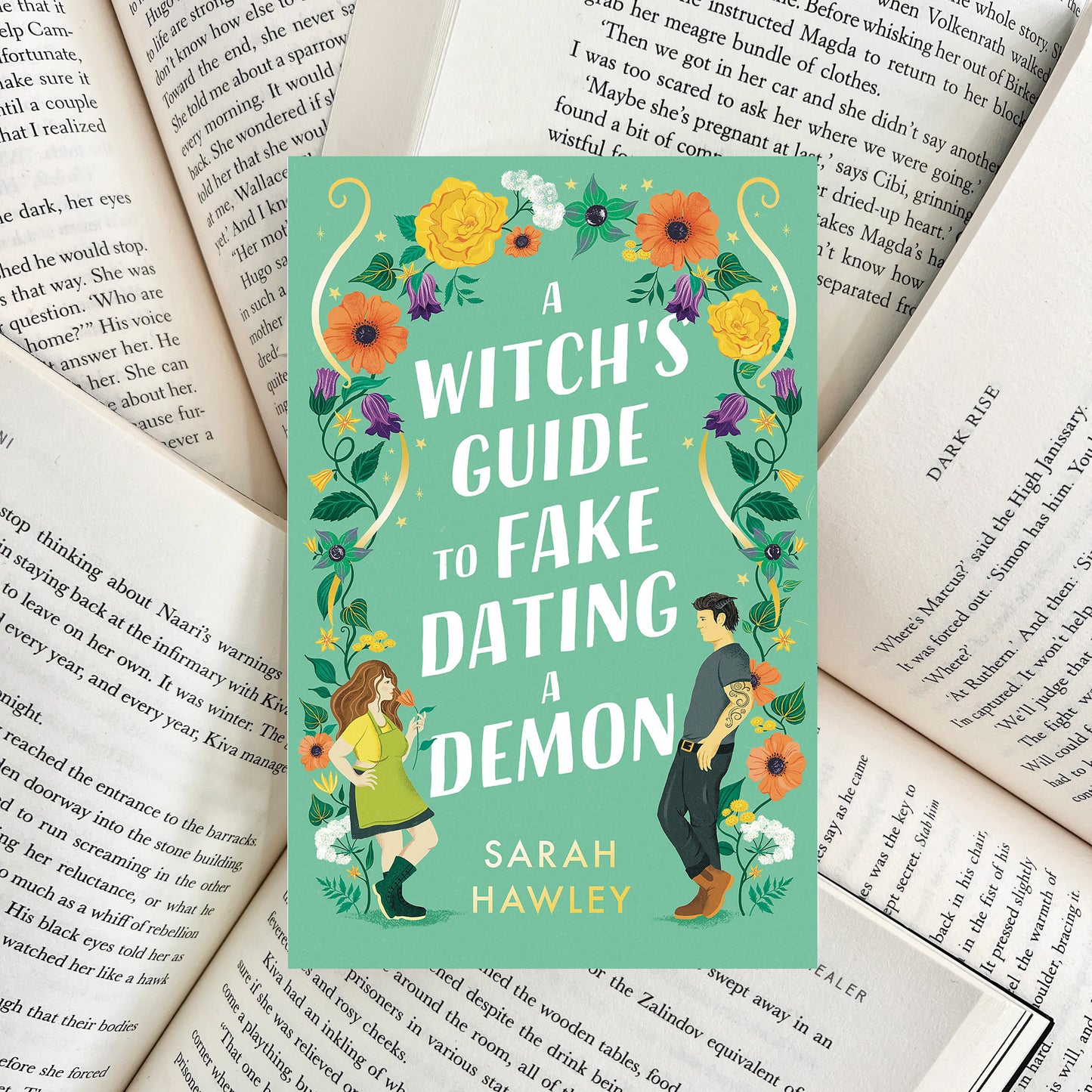 A Witch's Guide to Fake Dating a Demon By Sarah Hawley (SECOND-HAND)