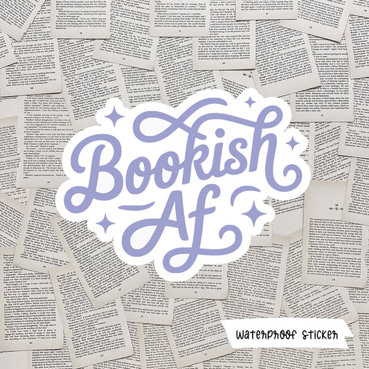 Bookish AF Vinyl Sticker