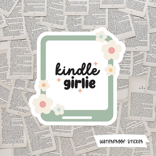 Kindle Girlie Vinyl Sticker