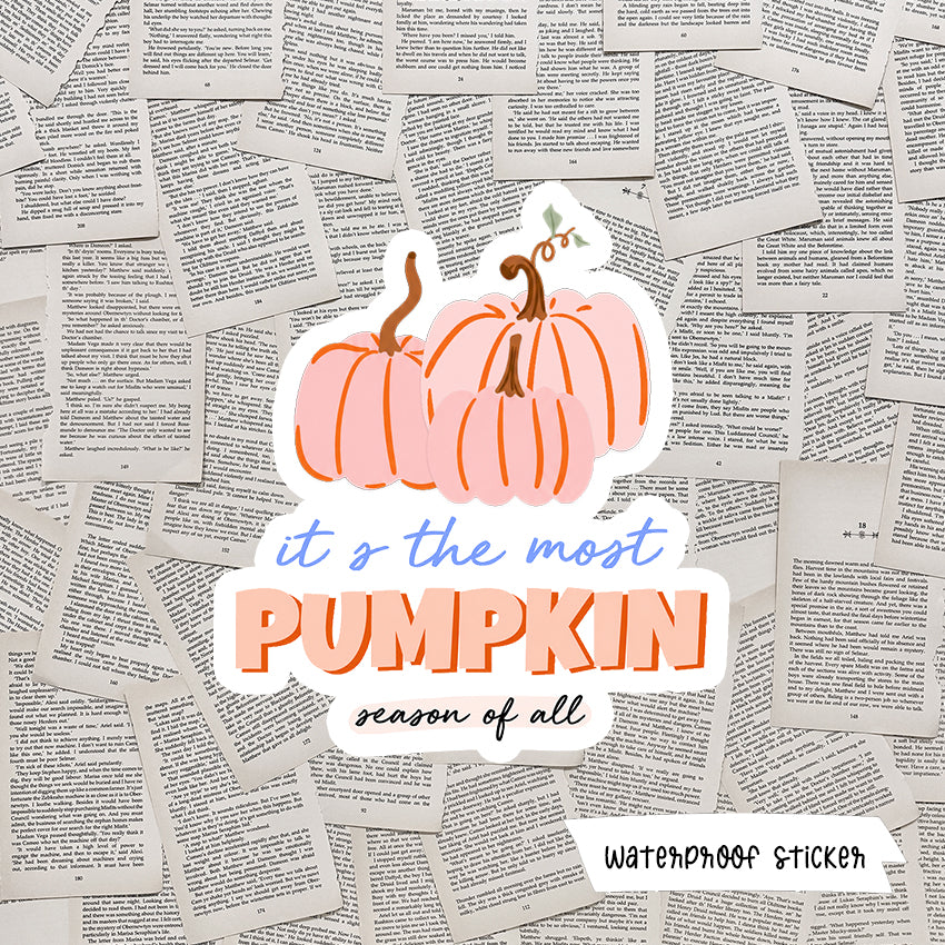 It's The Most Pumpkin Season Of All Vinyl Sticker