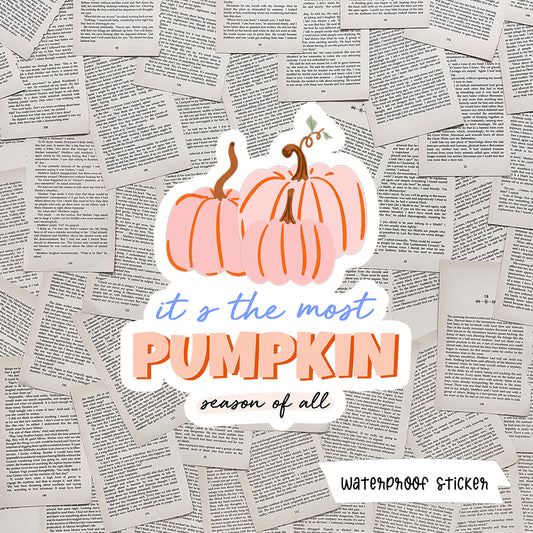 It's The Most Pumpkin Season Of All Vinyl Sticker