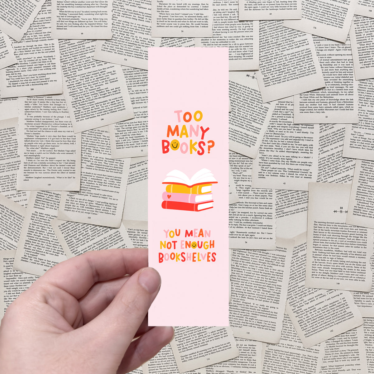 Too Many Books BOOKMARK