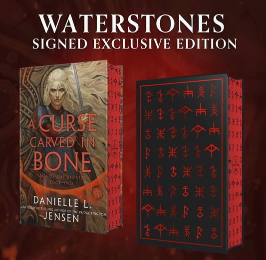 A Curse Carved in Bone By Danielle L. Jensen SIGNED SPECIAL EDITION (NEW)