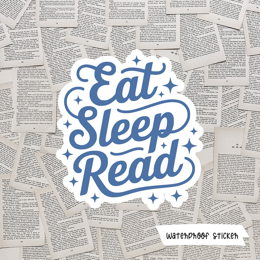 Eat Sleep Read Vinyl Sticker