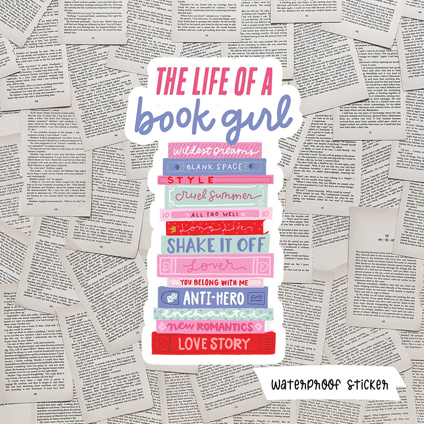 The Life Of A Book Girl Vinyl Sticker