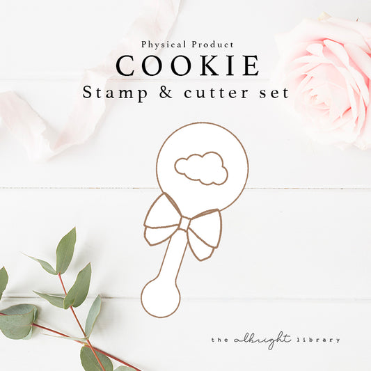 Cloud Baby Rattle Cutter & Stamp (3D Printed) - The Albright Library