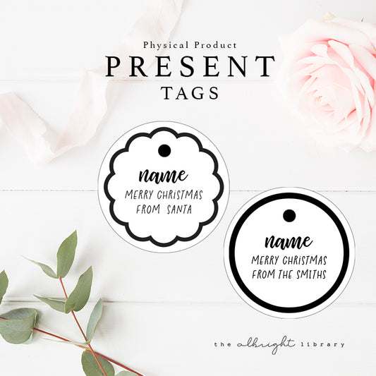 *Custom 3D Printed Gift Tags - The Albright Library