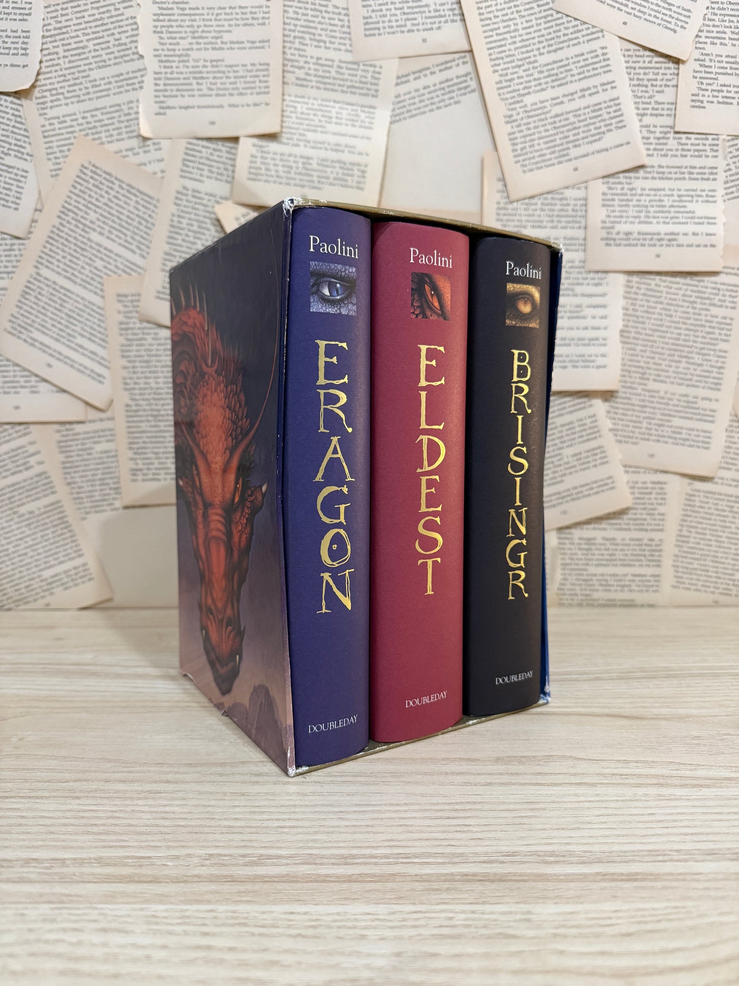 Eragon / Eldest / Brisinger By Christopher Paolini 3 Book HARDBACK Set