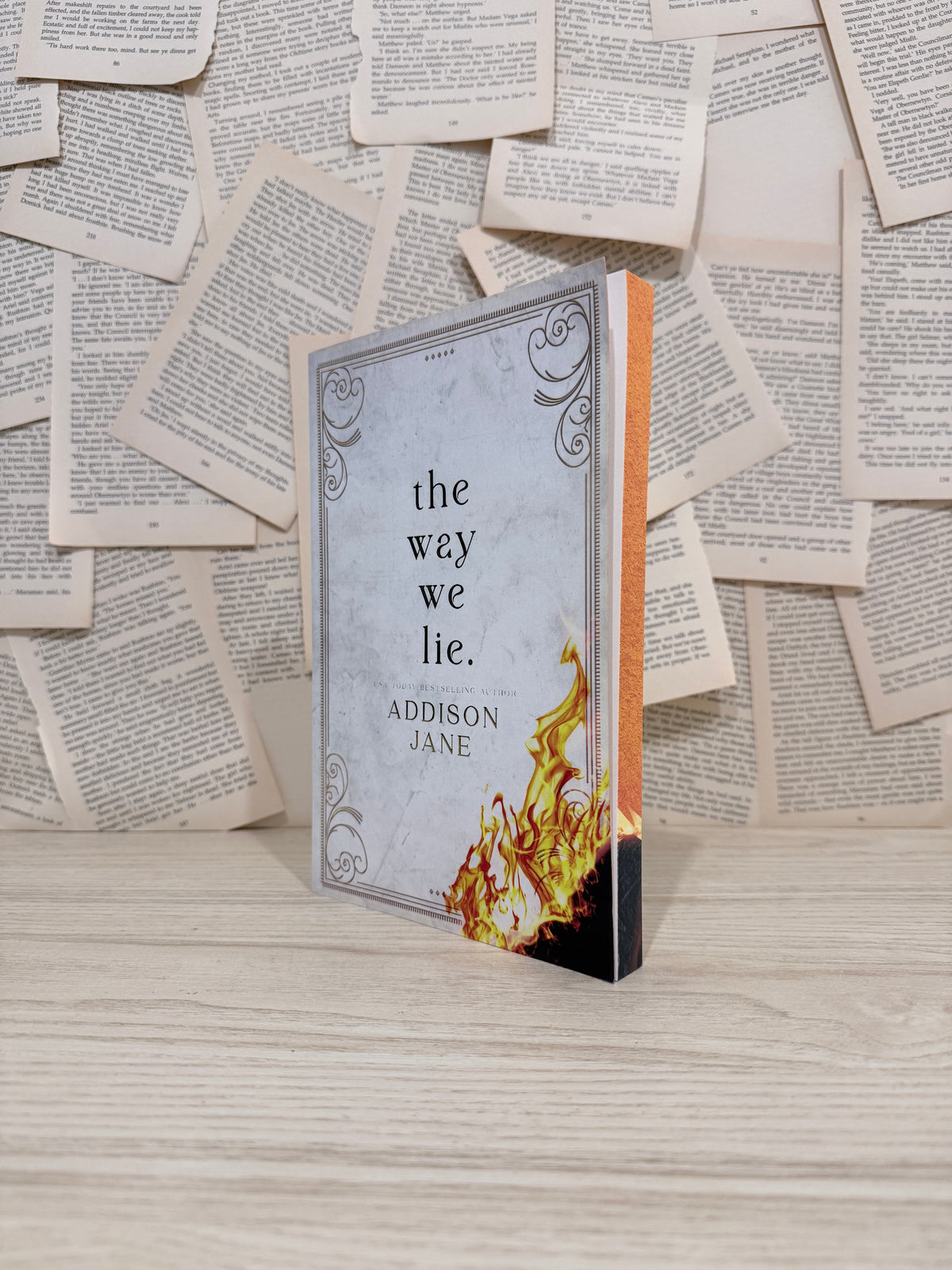 The Way We Lie By Addison Jane SIGNED COPY (NEW)