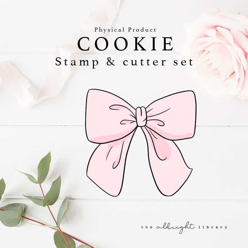 Bow Cutter & Stamp (3D Printed)