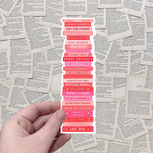 Romance Book Stack BOOKMARK - The Albright Library