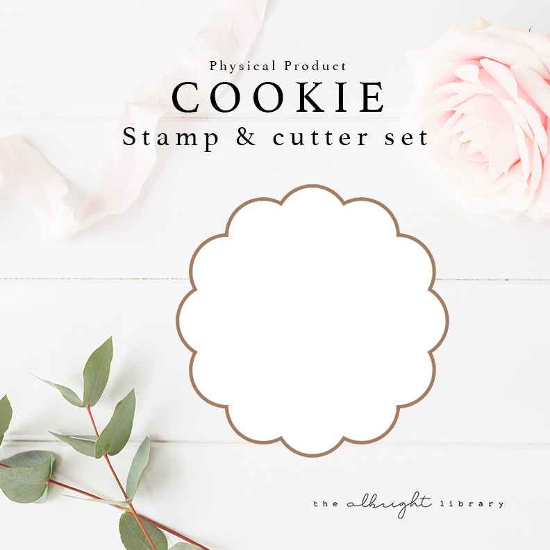 Scallop Edge Circle Cutter & Stamp (3D Printed) - The Albright Library