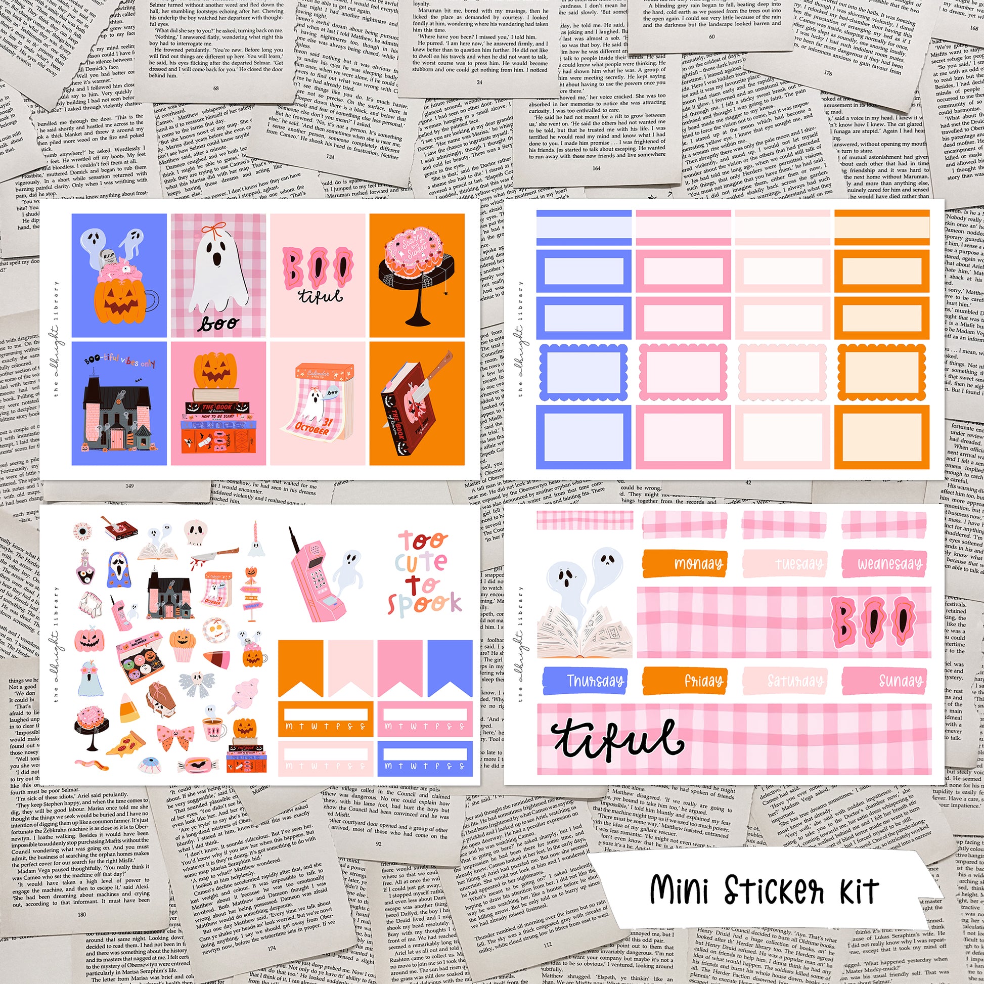 Spooky Nights Planner Sticker Kit - The Albright Library