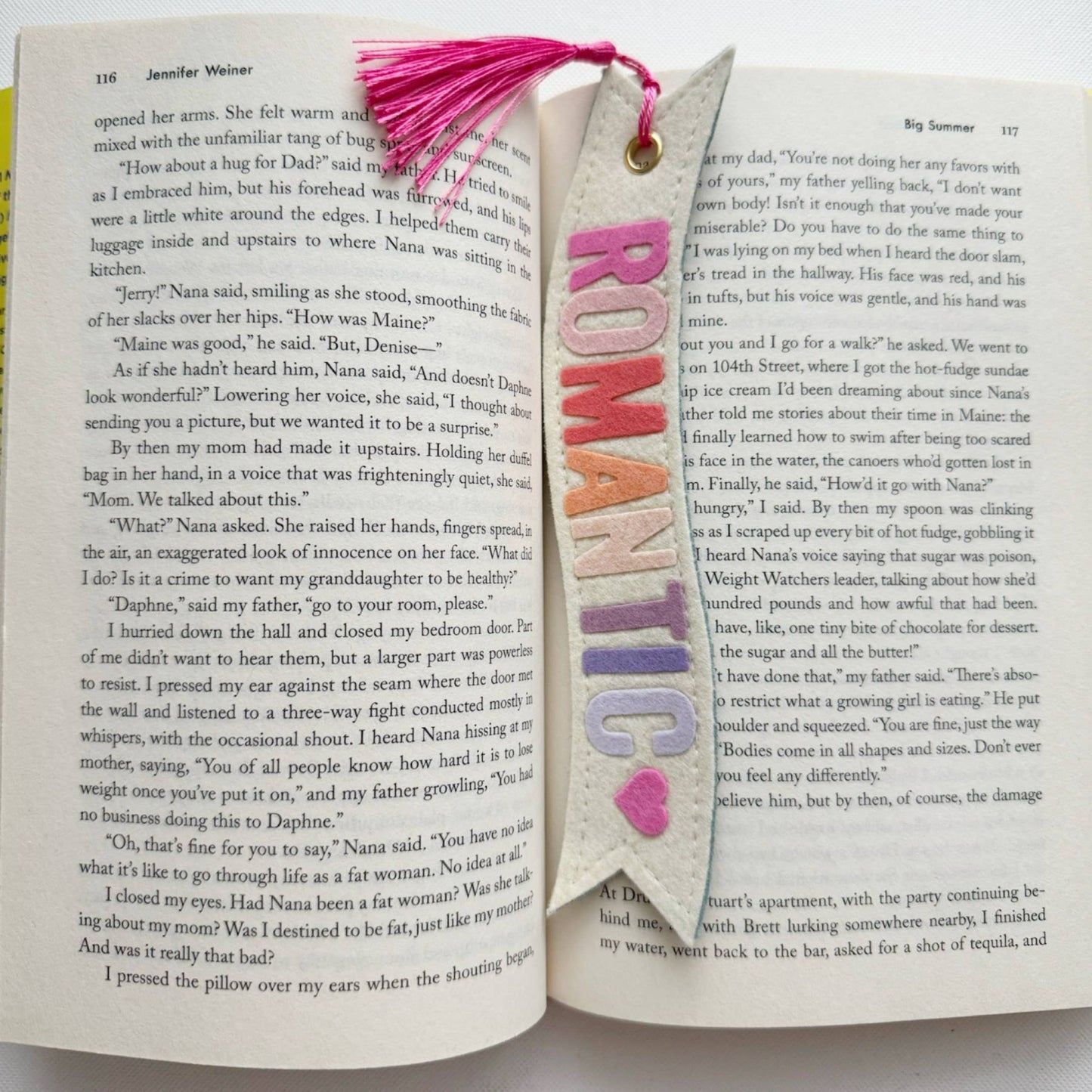 Romantic Bookmark (Pink)